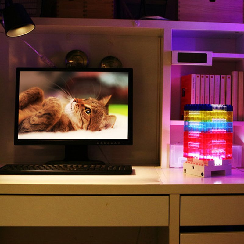 DIY Rainbow Blocks Lamp | Stackable Acrylic LED Light for Creators & Kids at Heart