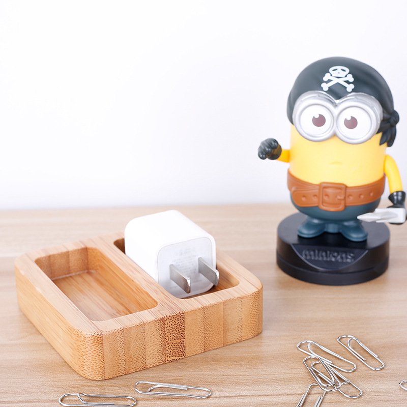 Bamboo Desktop Organizer – 6 Modular Blocks for Custom Desk Control