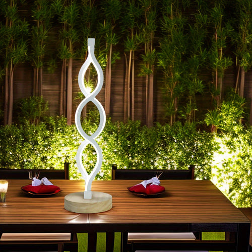 Spiral LED Desk Lamp – USB-Powered Accent Light for Mood & Ambience