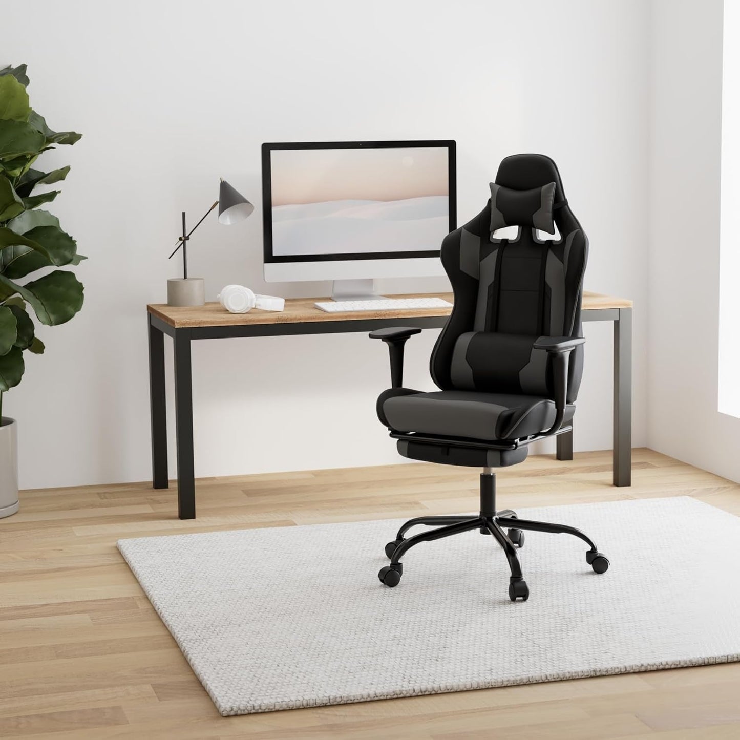 Ergonomic Gaming Chair – High-Back Comfort with Adjustable Lumbar & Recline Support