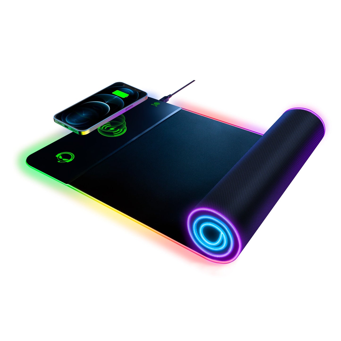 HyperGear RGB Battle Charge Wireless Gaming Mouse Pad