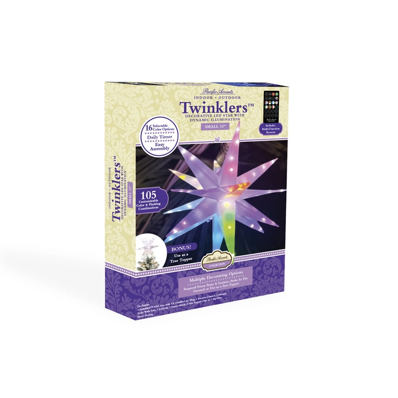 Twinklers™ | Small 15” Indoor & Outdoor Decorative LED Star