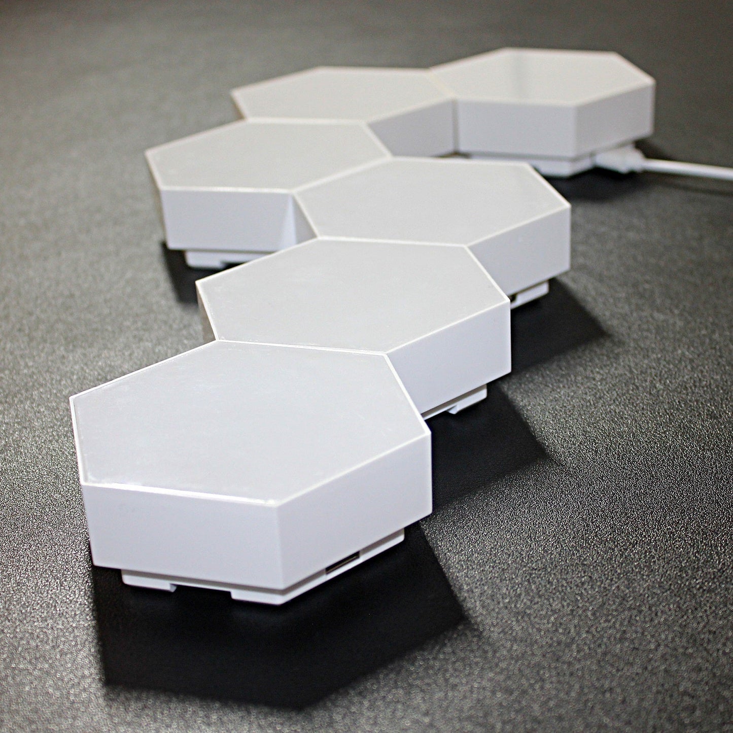 TouchGlow Modular Wall Lights – Interactive Hex LED Panels