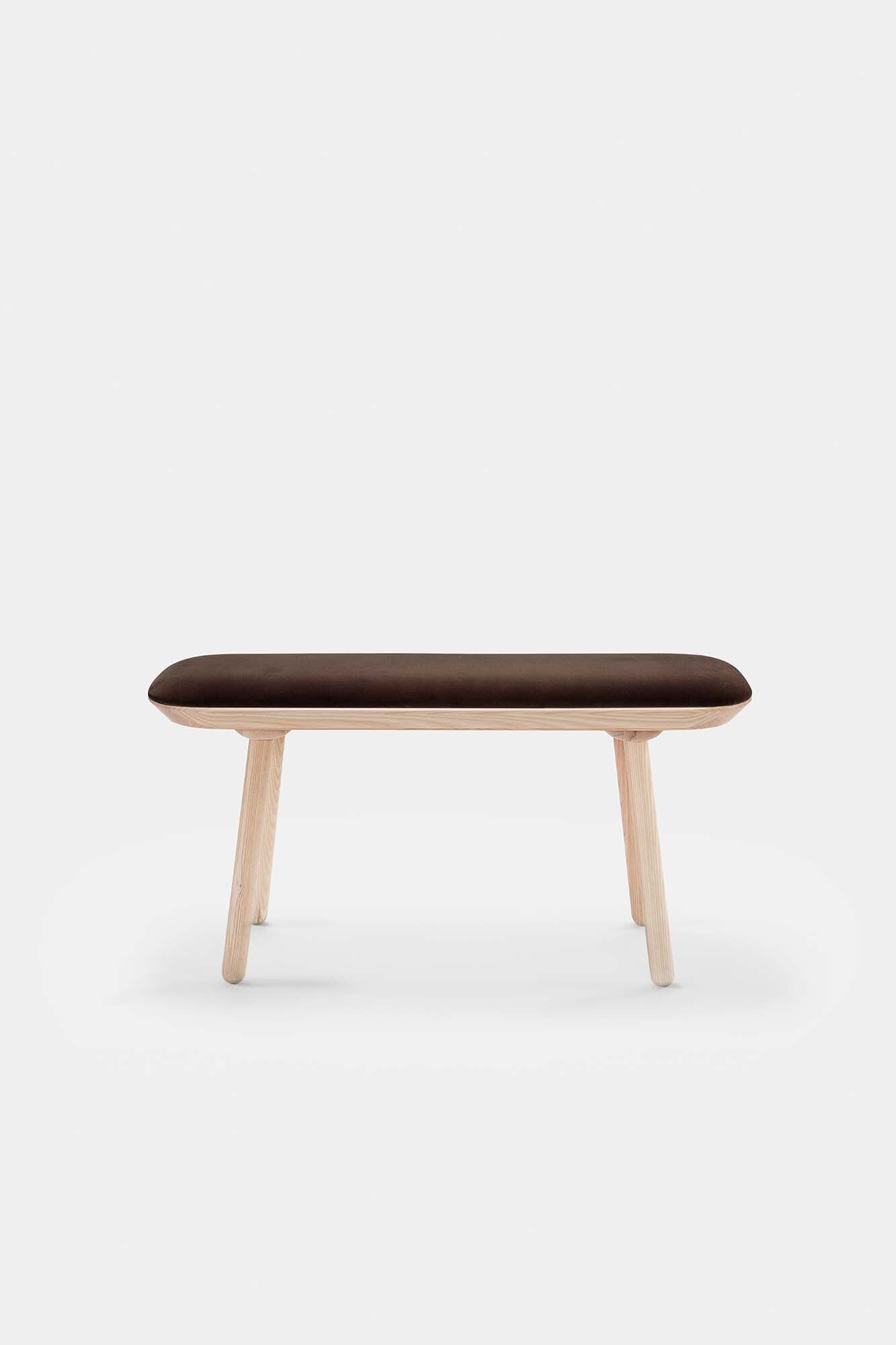 Naïve Bench Upholstered – Minimalist Solid Wood Seating