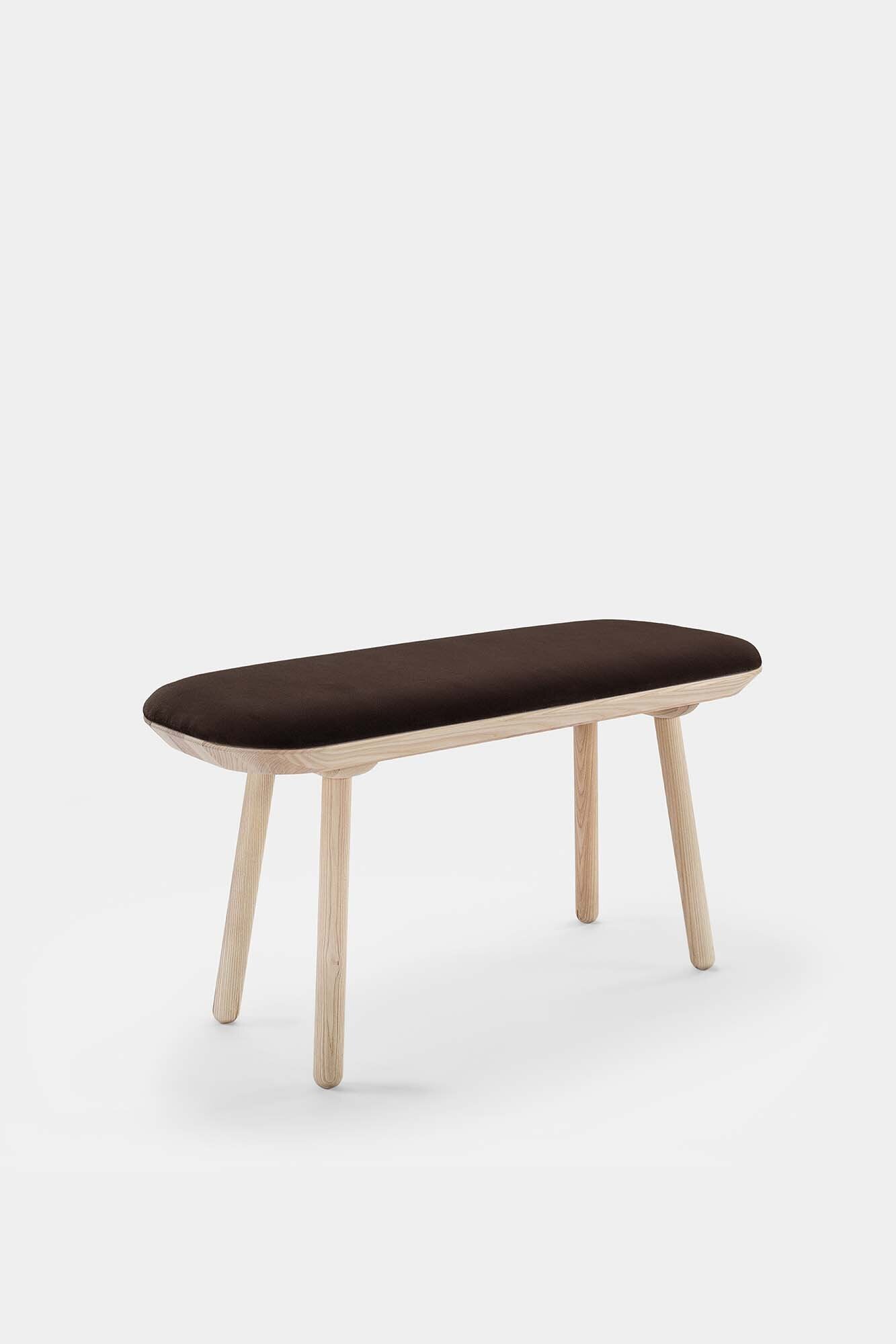 Naïve Bench Upholstered – Minimalist Solid Wood Seating