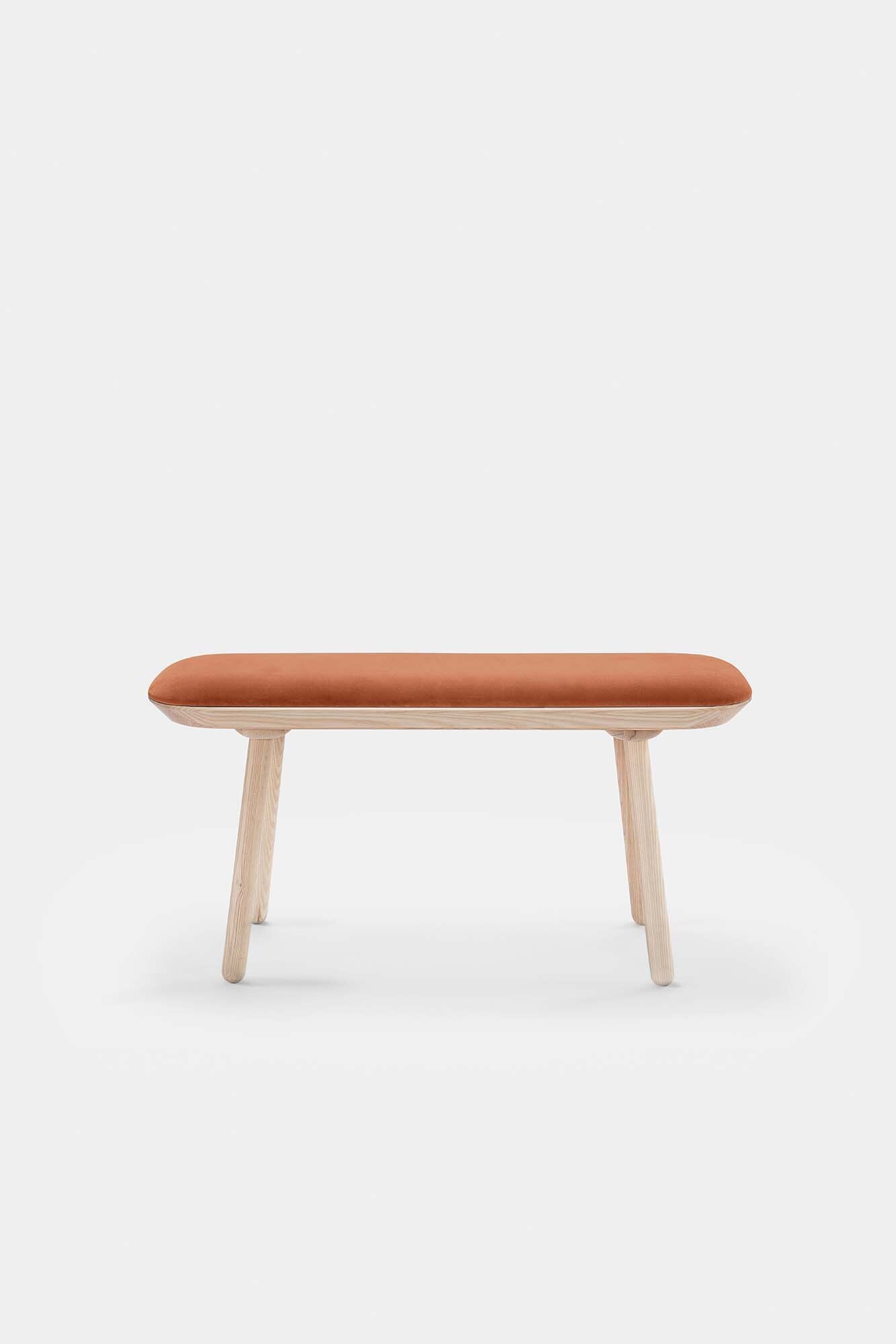 Naïve Bench Upholstered – Minimalist Solid Wood Seating