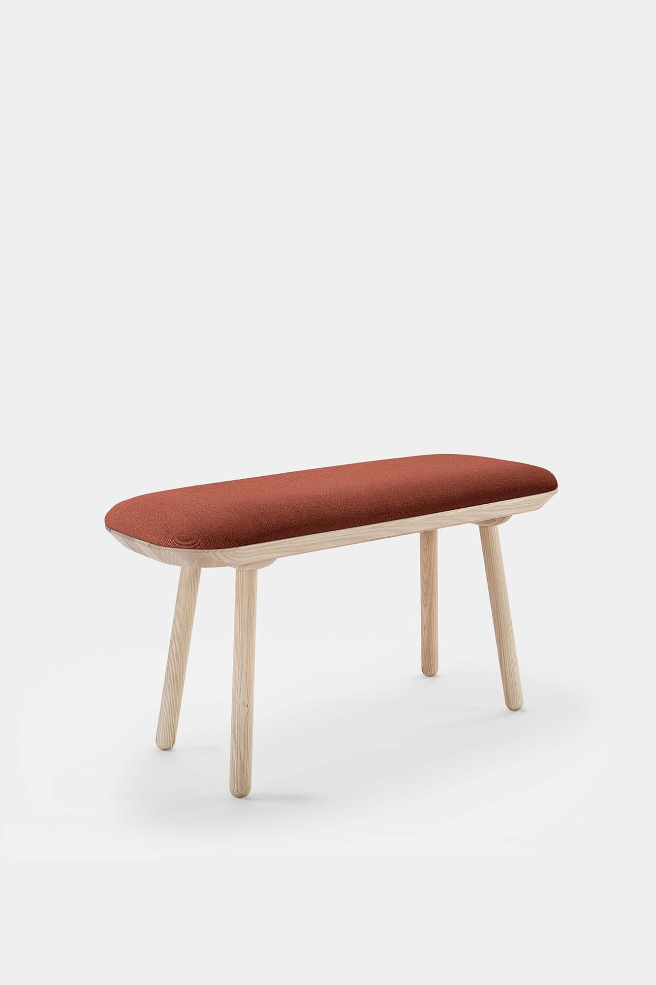 Naïve Bench Upholstered – Minimalist Solid Wood Seating