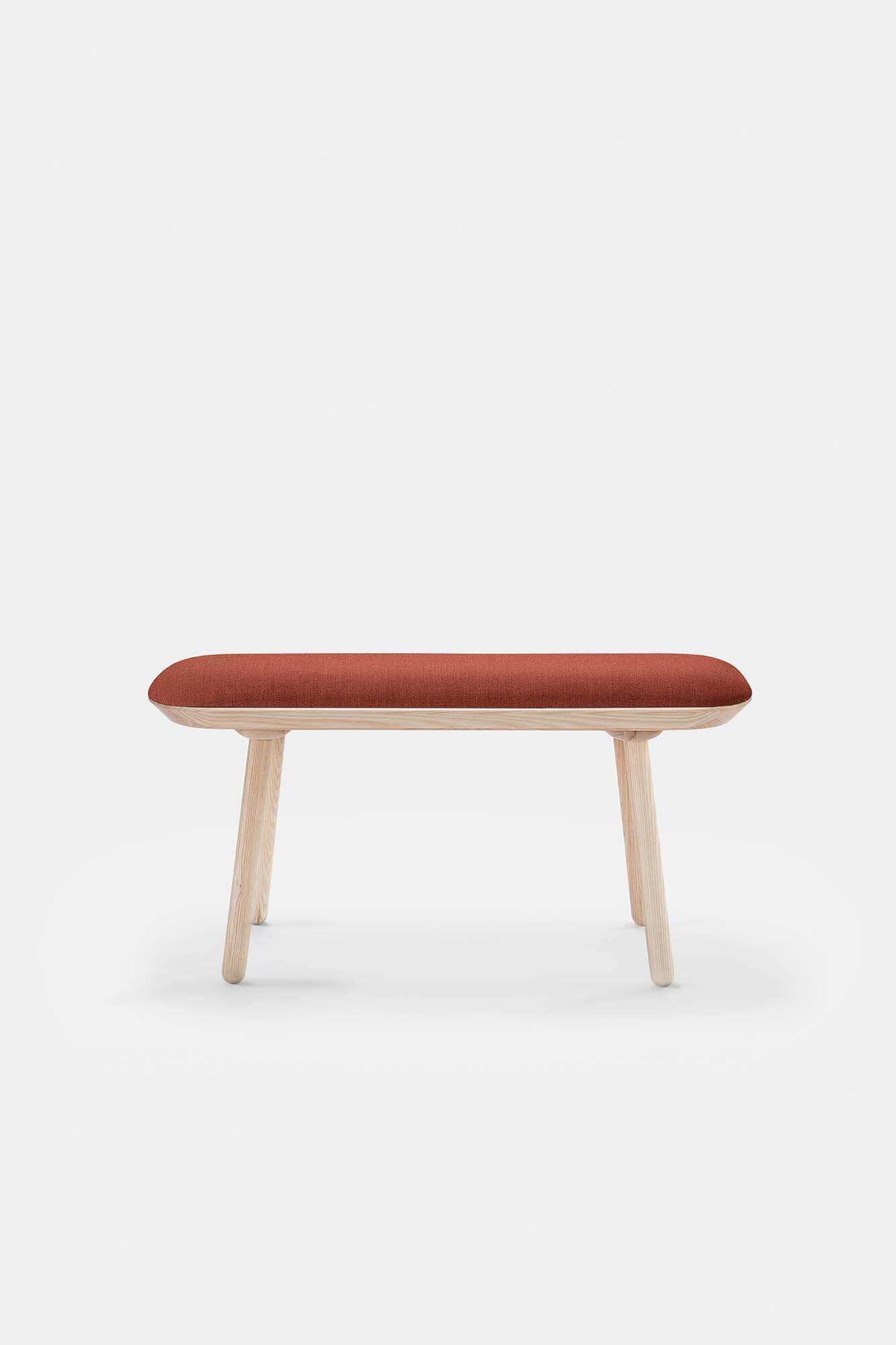 Naïve Bench Upholstered – Minimalist Solid Wood Seating