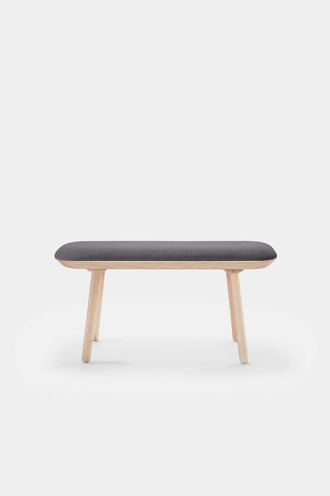 Naïve Bench Upholstered – Minimalist Solid Wood Seating