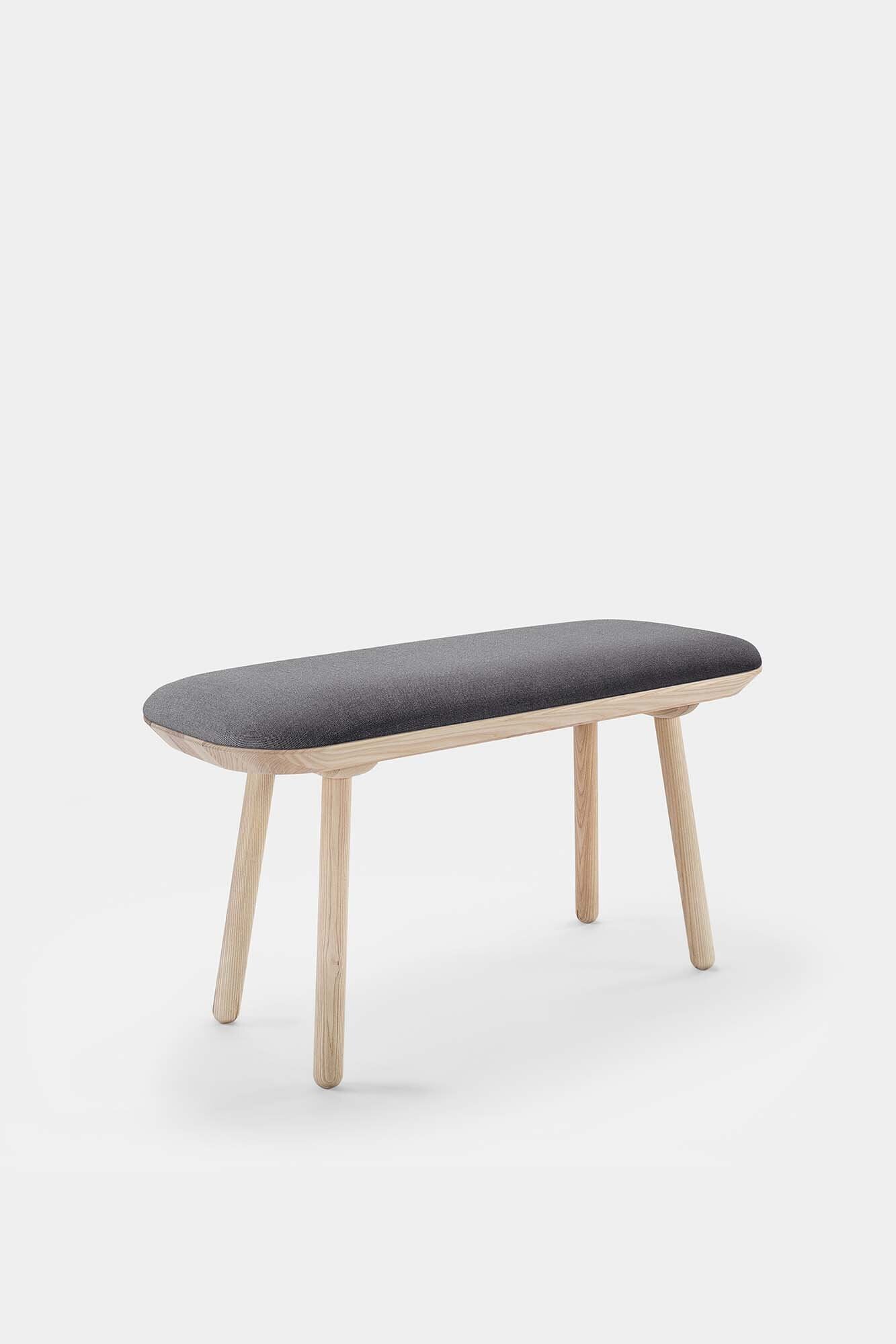 Naïve Bench Upholstered – Minimalist Solid Wood Seating
