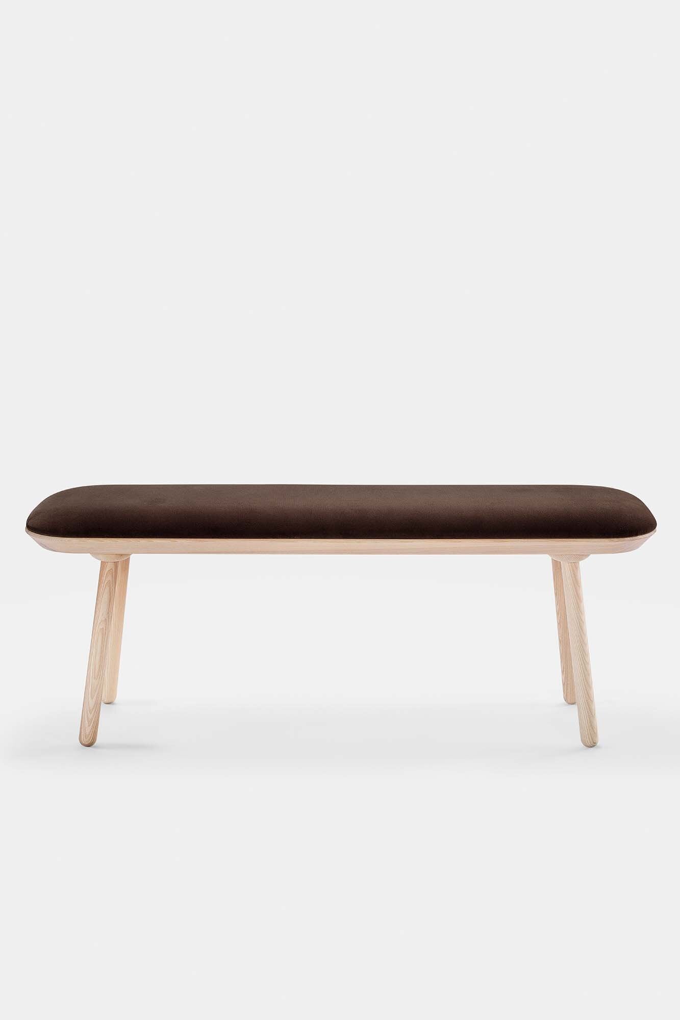 Naïve Bench Upholstered – Minimalist Solid Wood Seating