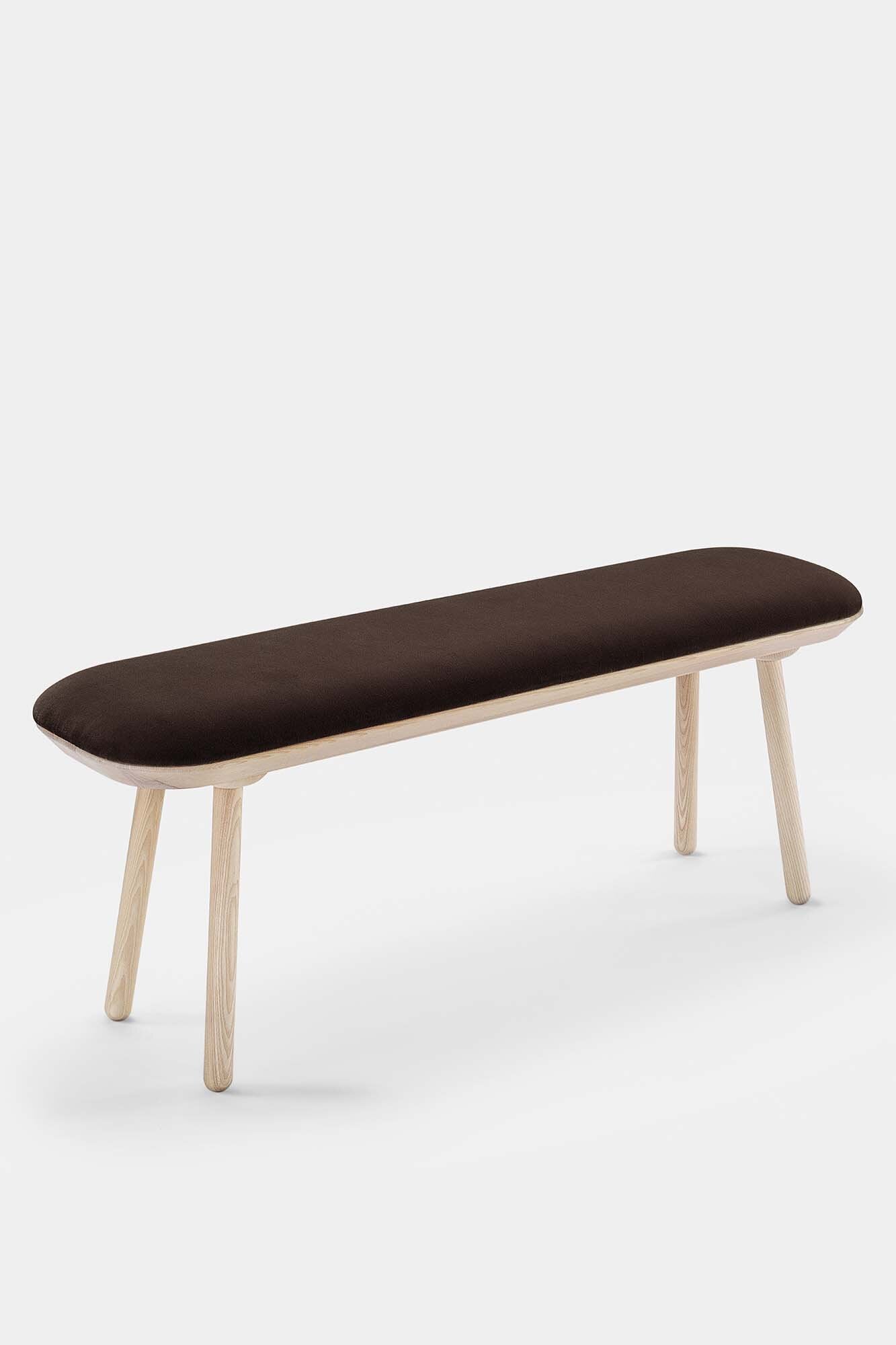 Naïve Bench Upholstered – Minimalist Solid Wood Seating