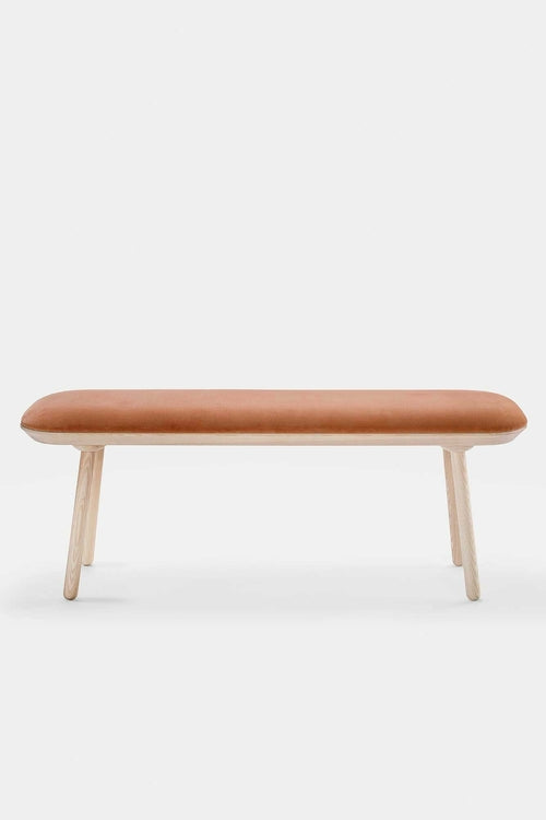 Naïve Bench Upholstered – Minimalist Solid Wood Seating