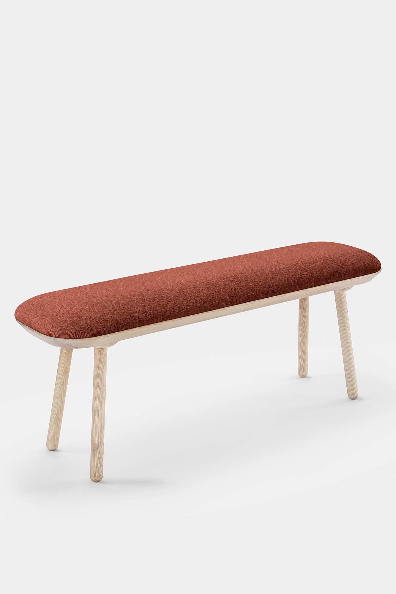 Naïve Bench Upholstered – Minimalist Solid Wood Seating