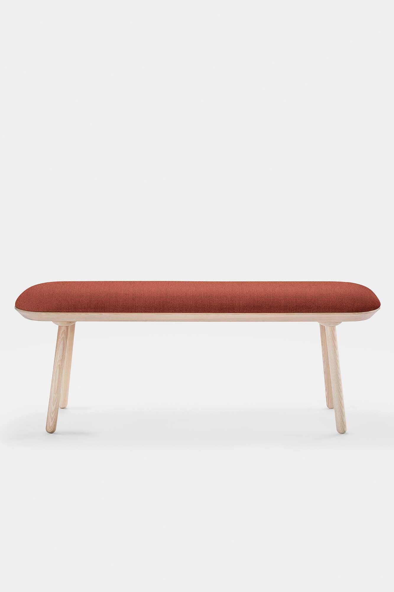 Naïve Bench Upholstered – Minimalist Solid Wood Seating