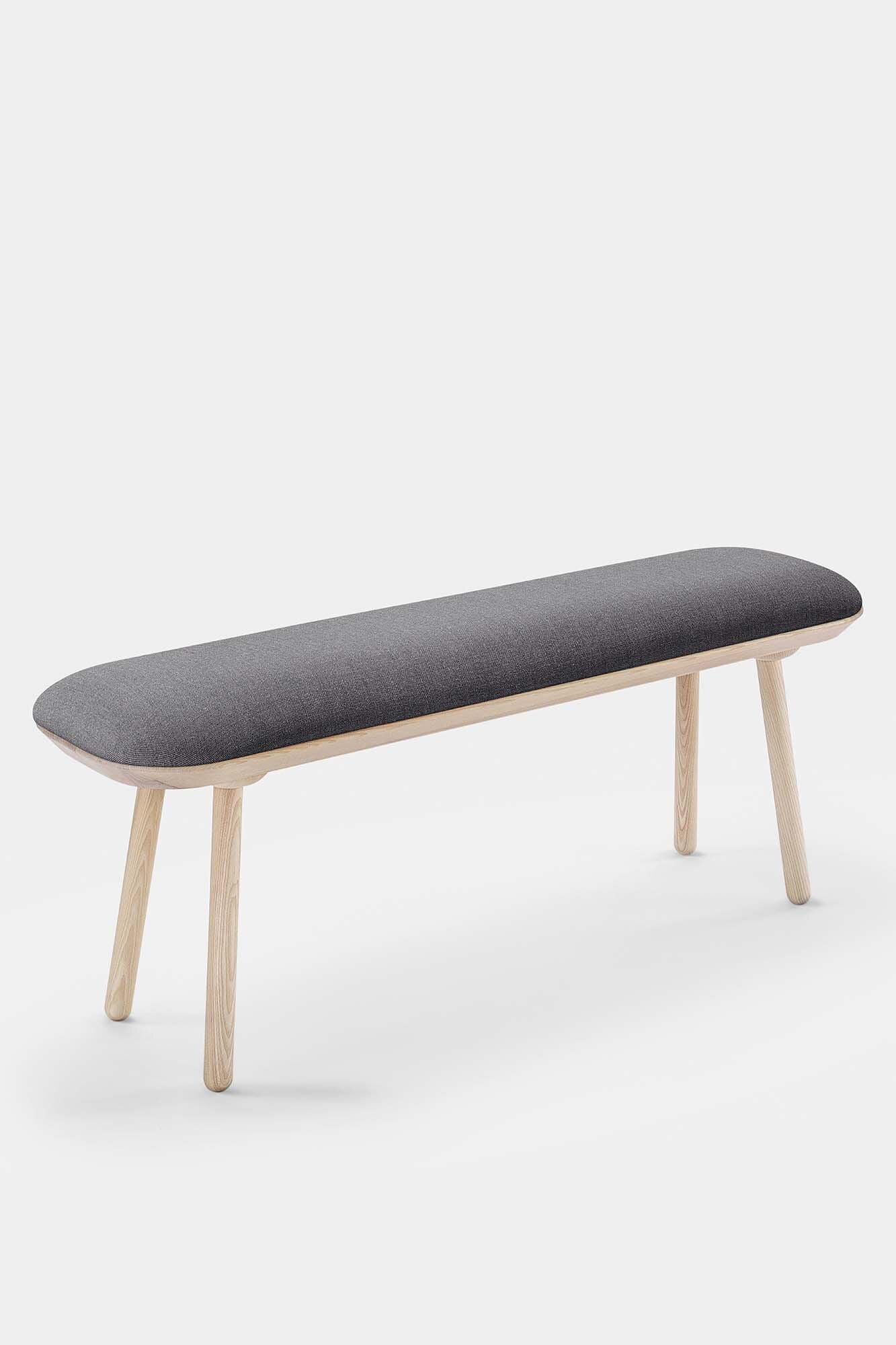 Naïve Bench Upholstered – Minimalist Solid Wood Seating