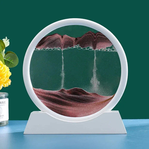 Deep Sea 3D Sand Art | Dynamic Desktop Decor with Oceanic Motion
