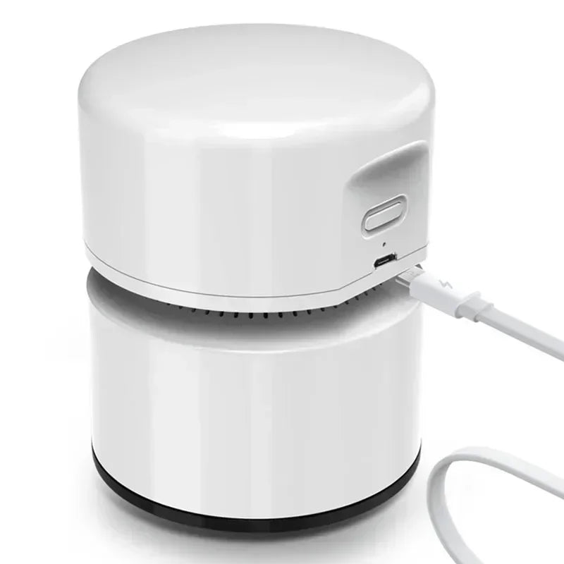 Mini Desk Vacuum | Rechargeable Desktop Dust Cleaner for Crumbs & Debris