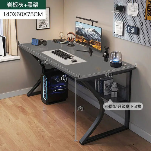 GlowEdge™ RGB Gaming Desk – Sleek Minimalist Table with LED Lighting for Work or Play