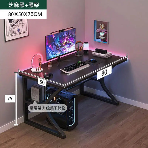 GlowEdge™ RGB Gaming Desk – Sleek Minimalist Table with LED Lighting for Work or Play