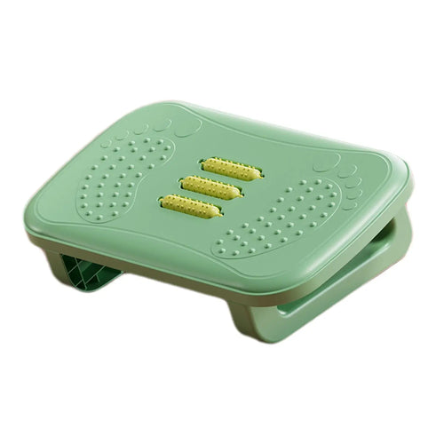 Ergonomic Under Desk Footrest with Built-In Massage Rollers – Compact Comfort for Work or Home