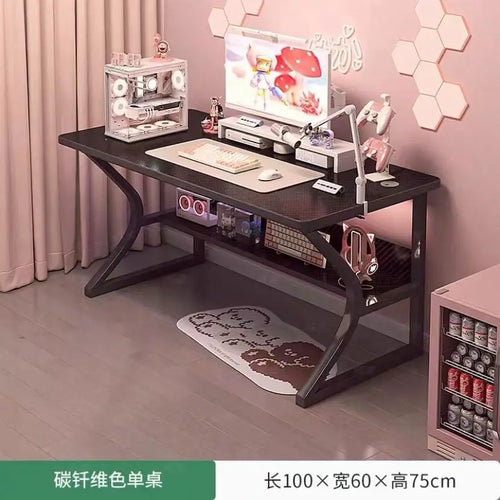 GlowEdge™ RGB Gaming Desk – Sleek Minimalist Table with LED Lighting for Work or Play