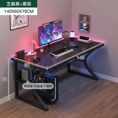 GlowEdge™ RGB Gaming Desk – Sleek Minimalist Table with LED Lighting for Work or Play