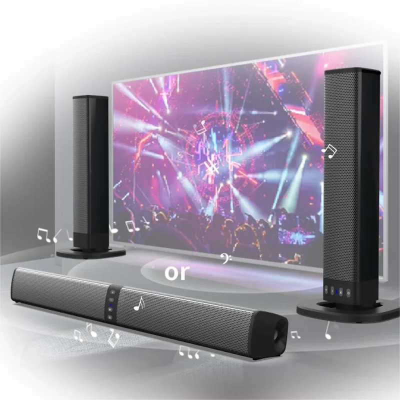 EchoSplit Dual Mode Bluetooth Soundbar – TV, PC & Desktop Audio Booster