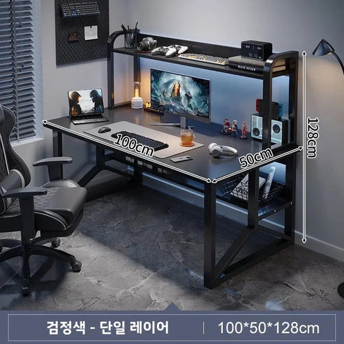 AOLIVIYA™ GameStation Desk Set – Multi-Tier E-sports Table + Chair Combo