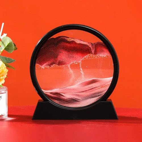 Deep Sea 3D Sand Art | Dynamic Desktop Decor with Oceanic Motion