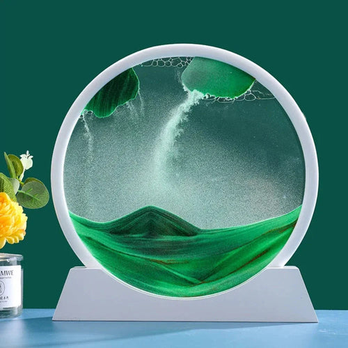 Deep Sea 3D Sand Art | Dynamic Desktop Decor with Oceanic Motion