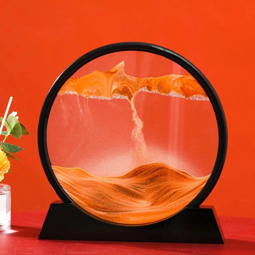 Deep Sea 3D Sand Art | Dynamic Desktop Decor with Oceanic Motion