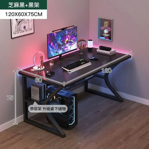 GlowEdge™ RGB Gaming Desk – Sleek Minimalist Table with LED Lighting for Work or Play