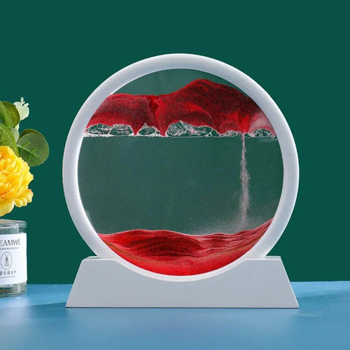 Deep Sea 3D Sand Art | Dynamic Desktop Decor with Oceanic Motion