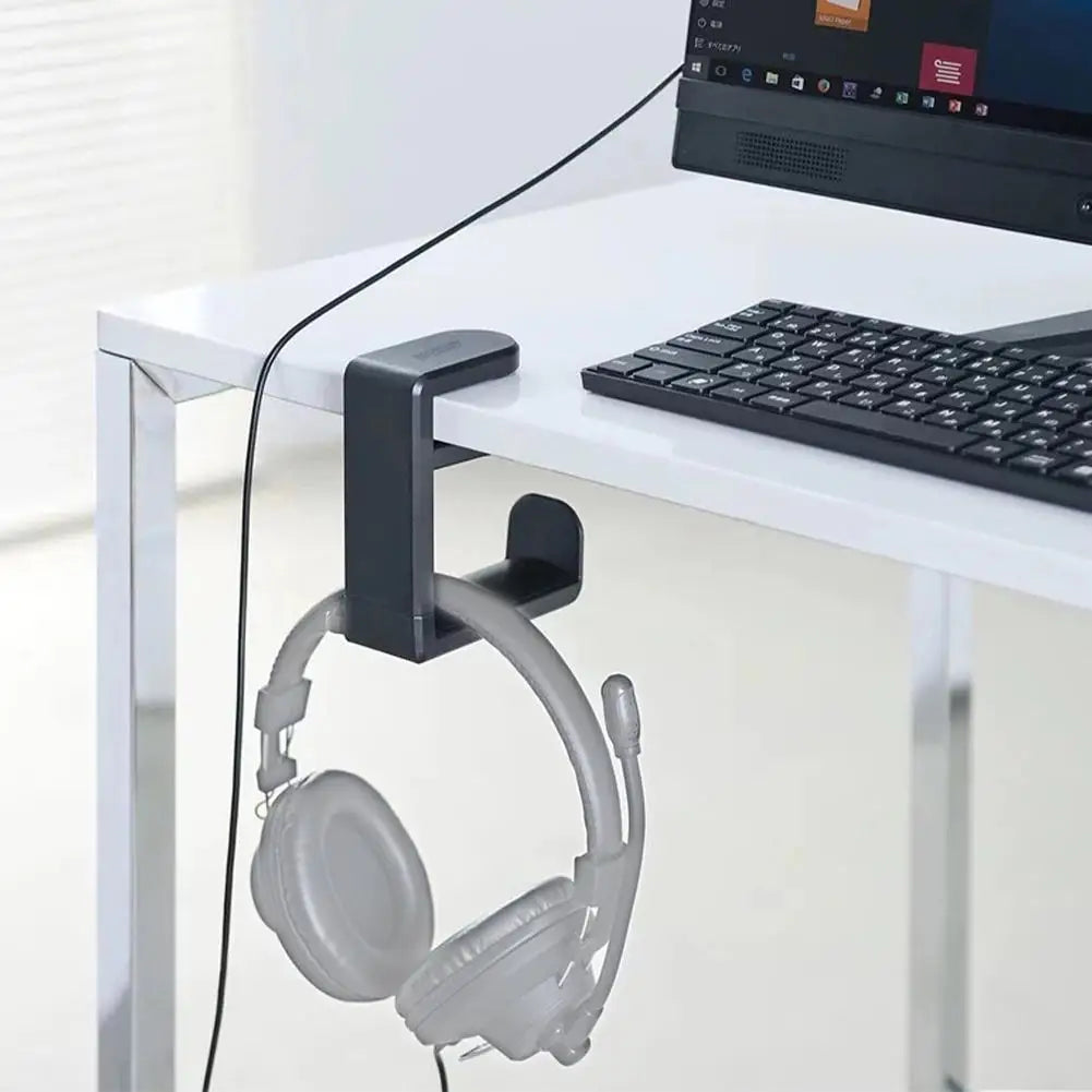 Wall-Mount Headphone Holder | No-Drill Adhesive Stand for Gaming & Studio Setups