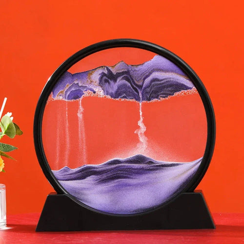 Deep Sea 3D Sand Art | Dynamic Desktop Decor with Oceanic Motion