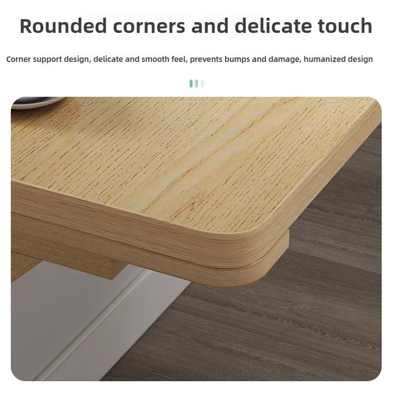 FoldAway™ Wall-Mounted Desk – Minimalist Space-Saving Workstation with Storage Shelf