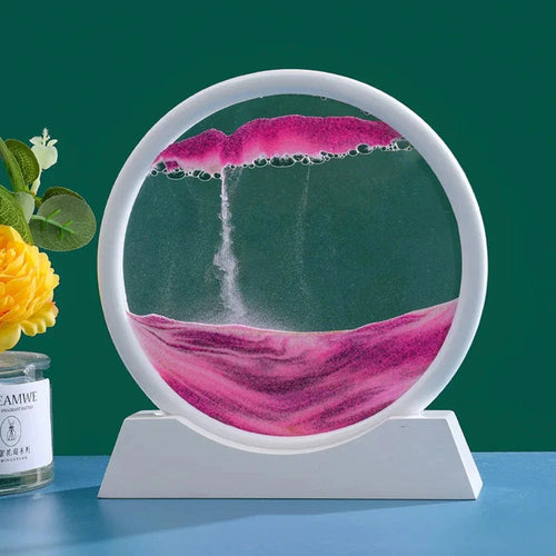 Deep Sea 3D Sand Art | Dynamic Desktop Decor with Oceanic Motion