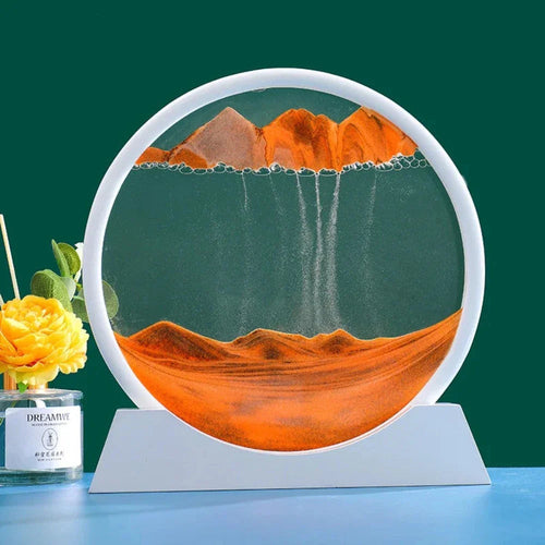 Deep Sea 3D Sand Art | Dynamic Desktop Decor with Oceanic Motion