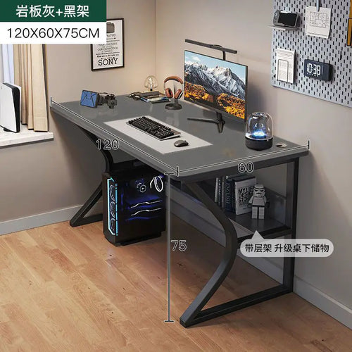 GlowEdge™ RGB Gaming Desk – Sleek Minimalist Table with LED Lighting for Work or Play