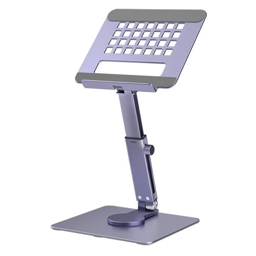 360° Aluminum Tablet Stand | Foldable Desk Riser with Adjustable Height & Angle