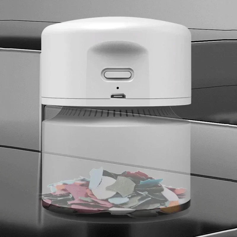 Mini Desk Vacuum | Rechargeable Desktop Dust Cleaner for Crumbs & Debris