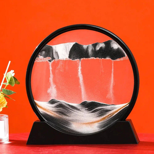 Deep Sea 3D Sand Art | Dynamic Desktop Decor with Oceanic Motion