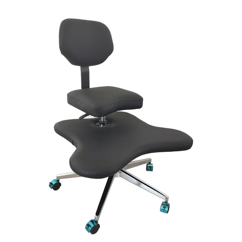 Adjustable Ergonomic Kneeling Chair – Cross-Leg Friendly with Wheels for Home & Office