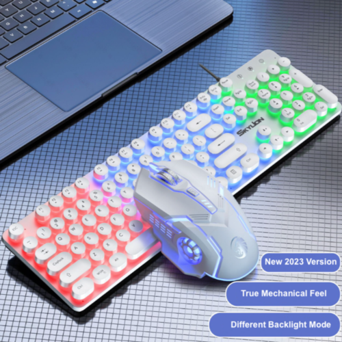 DragonGlow RGB Wired Gaming Keyboard & Mouse Combo