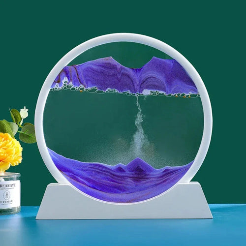 Deep Sea 3D Sand Art | Dynamic Desktop Decor with Oceanic Motion