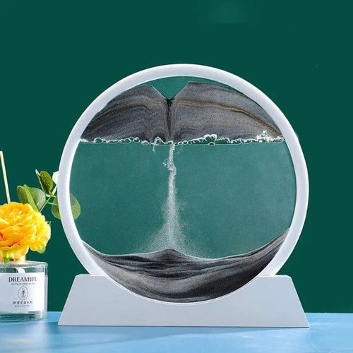 Deep Sea 3D Sand Art | Dynamic Desktop Decor with Oceanic Motion