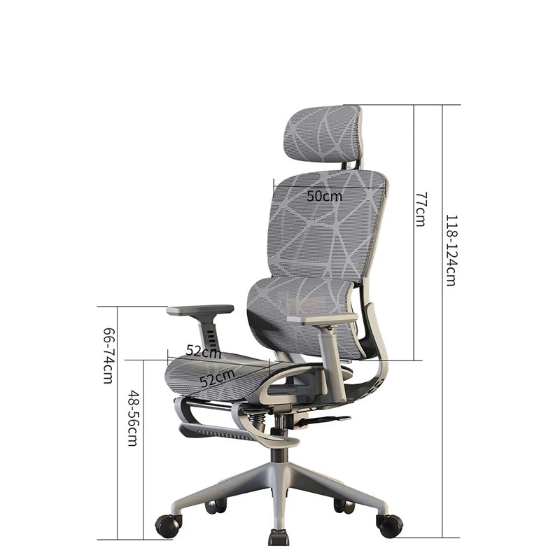 Ergonomic Recliner Gaming & Office Chair – Adjustable 3D Armrests, Lumbar Support & Tilt