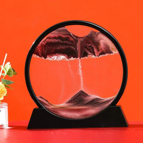 Deep Sea 3D Sand Art | Dynamic Desktop Decor with Oceanic Motion