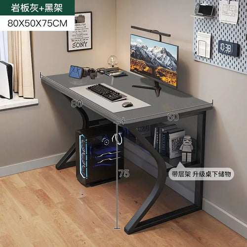 GlowEdge™ RGB Gaming Desk – Sleek Minimalist Table with LED Lighting for Work or Play